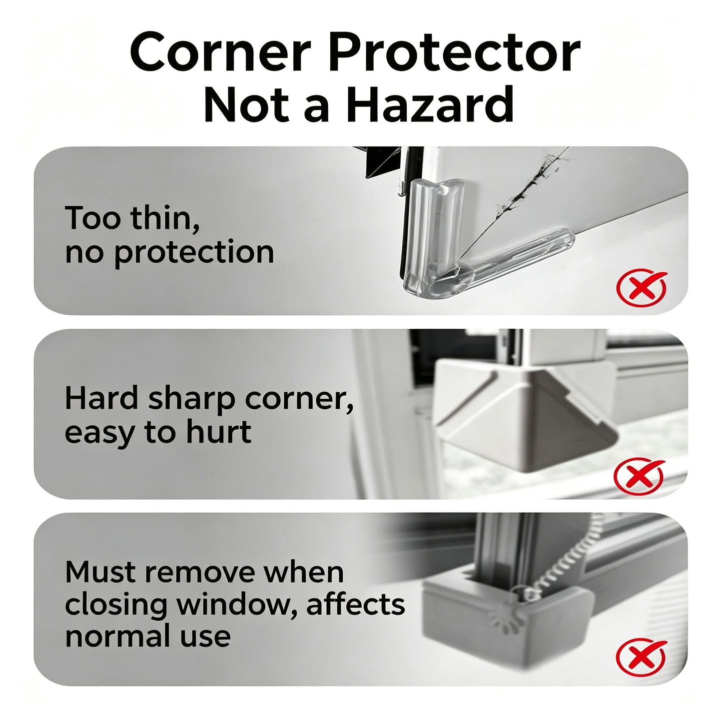 Nursery Window Corner Guard Soft Corner Bumper