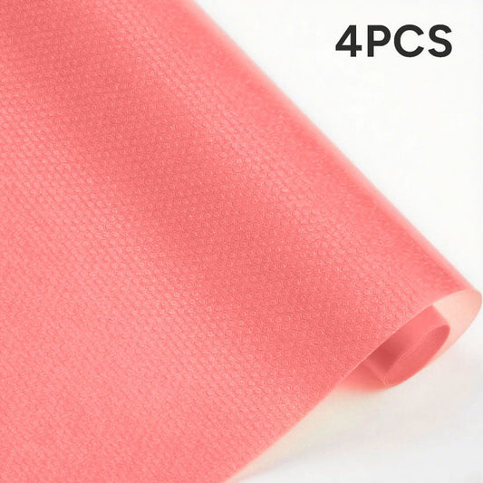 4Pcs Refrigerator Liners for Shelves Non-Adhesive Shelf or Drawer Liner