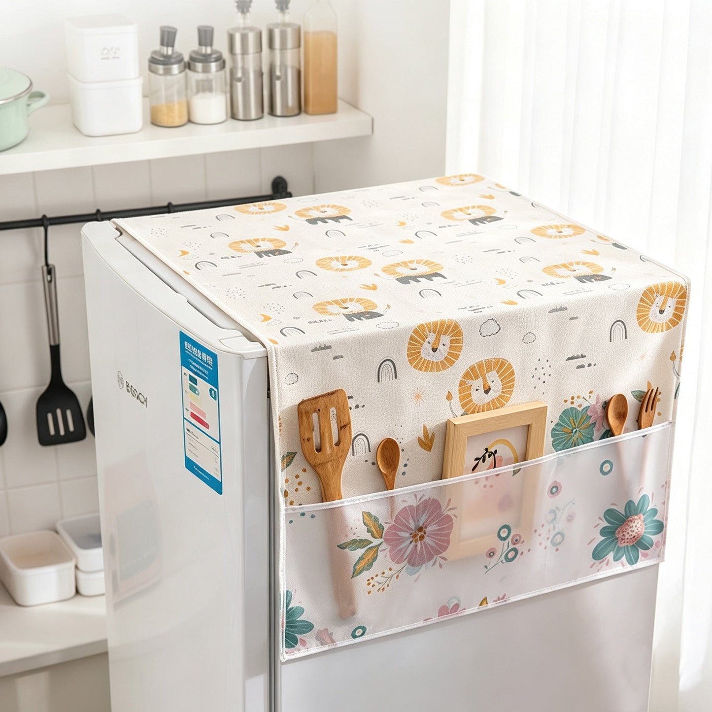 Refrigerator Dust Cover Top for Kitchen Fridge Laundery Room