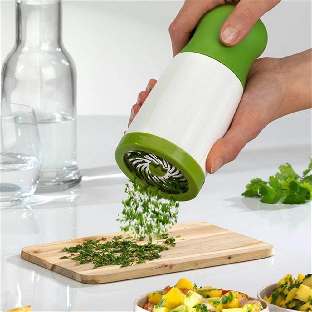 Herb Mill Chopper Cutter Mince Stainless Steel Blades Safely