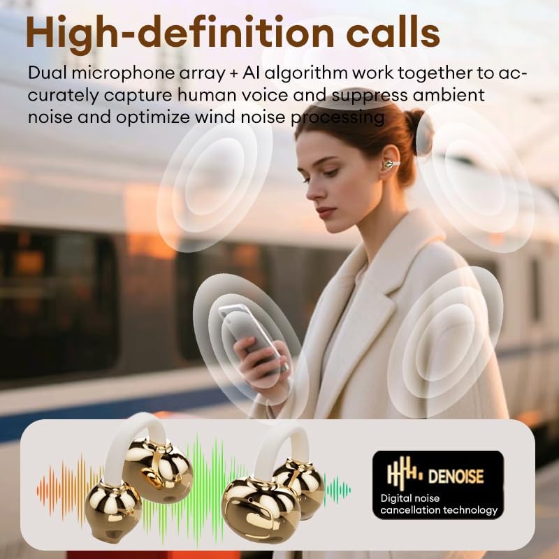 X22 Fashionable Clip On Wireless Headphones-Handbag?Style Handbag & Butterfly Crystal-Buckle Earrings
