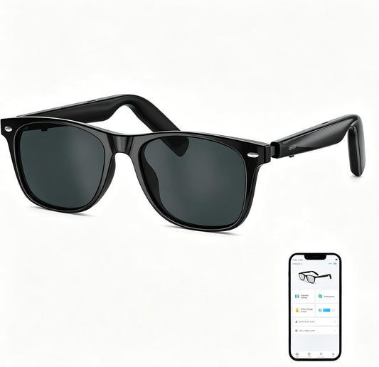 Smart Music Glasses, Polarized UV Protection, Anti Blue Light Lens
