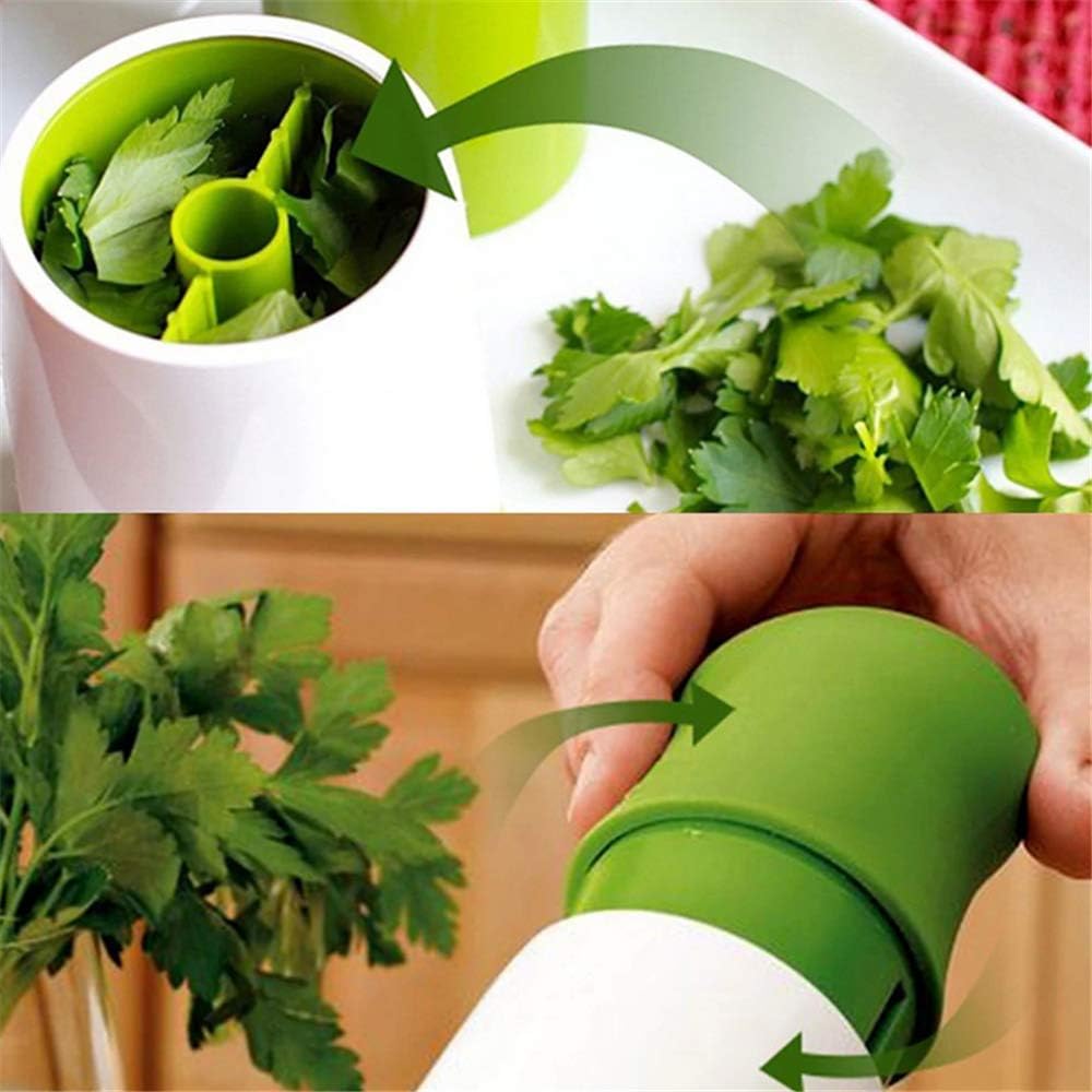 Herb Mill Chopper Cutter Mince Stainless Steel Blades Safely