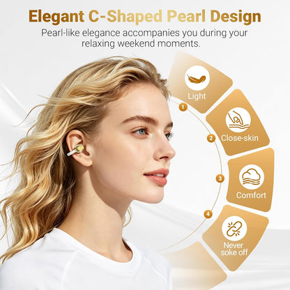 X22 Fashionable Clip On Wireless Headphones-Handbag?Style Handbag & Butterfly Crystal-Buckle Earrings