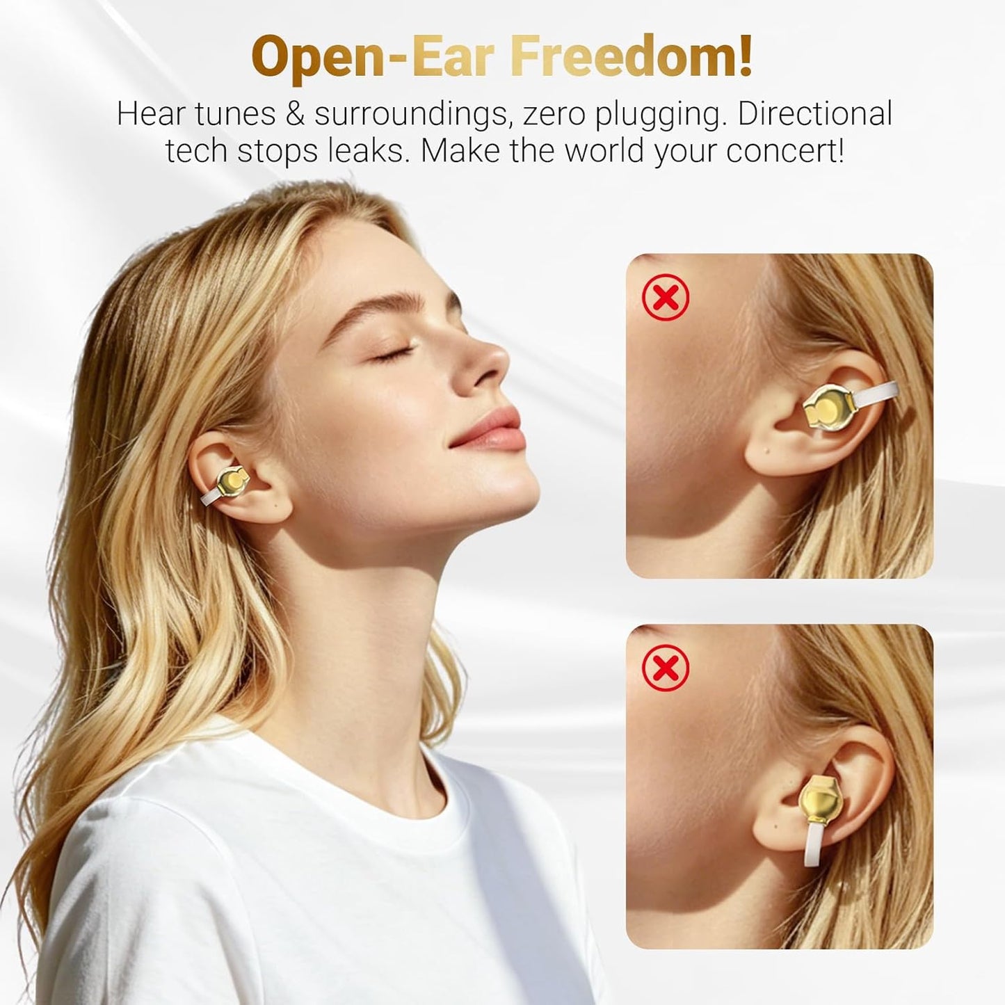 X22 Fashionable Clip On Wireless Headphones-Handbag?Style Handbag & Butterfly Crystal-Buckle Earrings