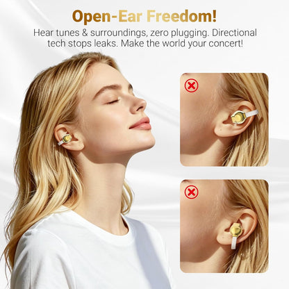X22 Fashionable Clip On Wireless Headphones-Handbag?Style Handbag & Butterfly Crystal-Buckle Earrings