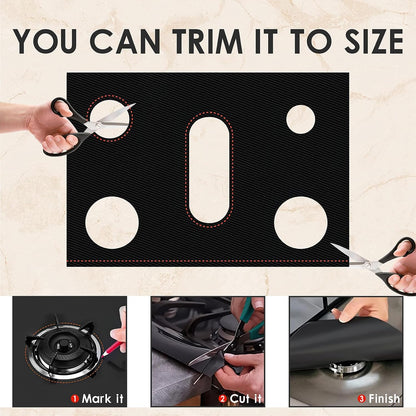 Gas Stove Burner Cover, Non-Stick Protector Liner Compatible with Samsung Gas Range