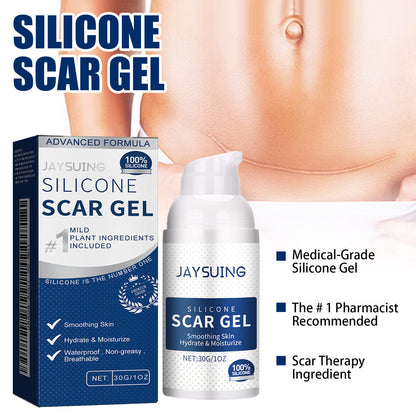Scar Gel Scar Cream for Surgical Scars C-Section Stretch Marks Acne Injury Burns Keloids Hypertrophic For Old & New Scars