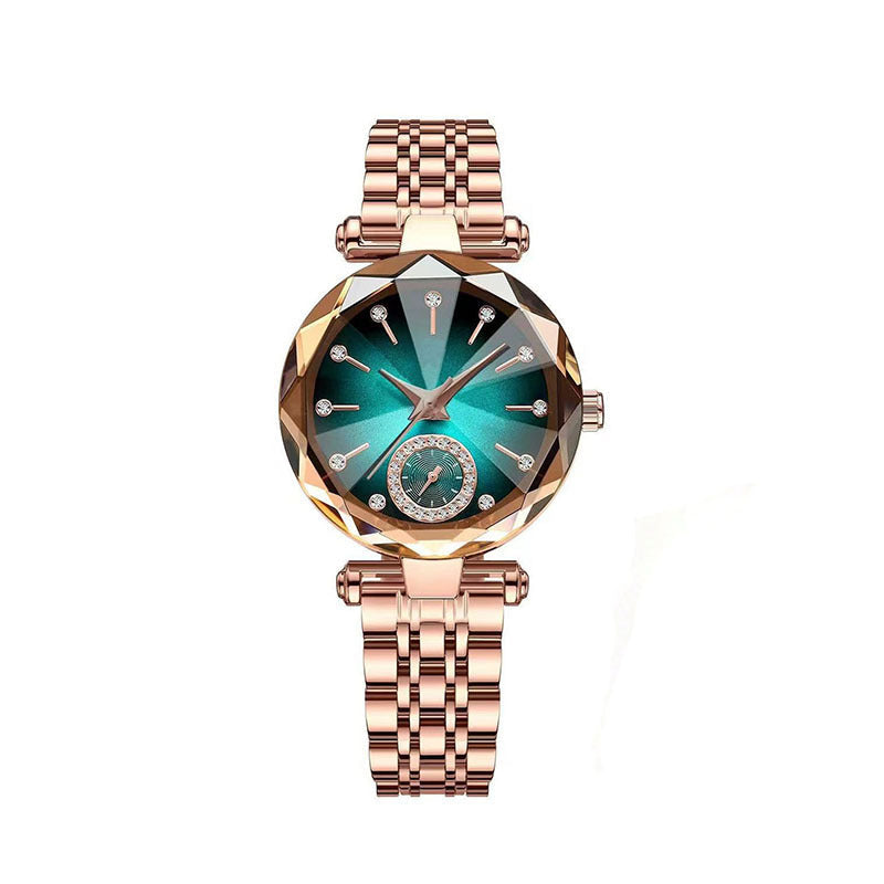 Watch for Women Diamond Waterproof Luminous |Rose Gold &silver Stainless Steel Dress Watch