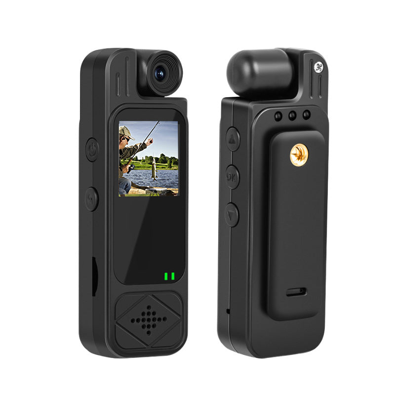 4K Body Camera with Audio and Video Recording with 180° Rotating Lens