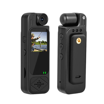4K Body Camera with Audio and Video Recording with 180° Rotating Lens
