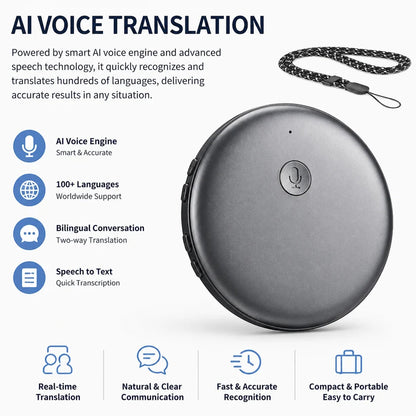 AI Intelligent Translator Multi-language Translation Simultaneous Interpretation